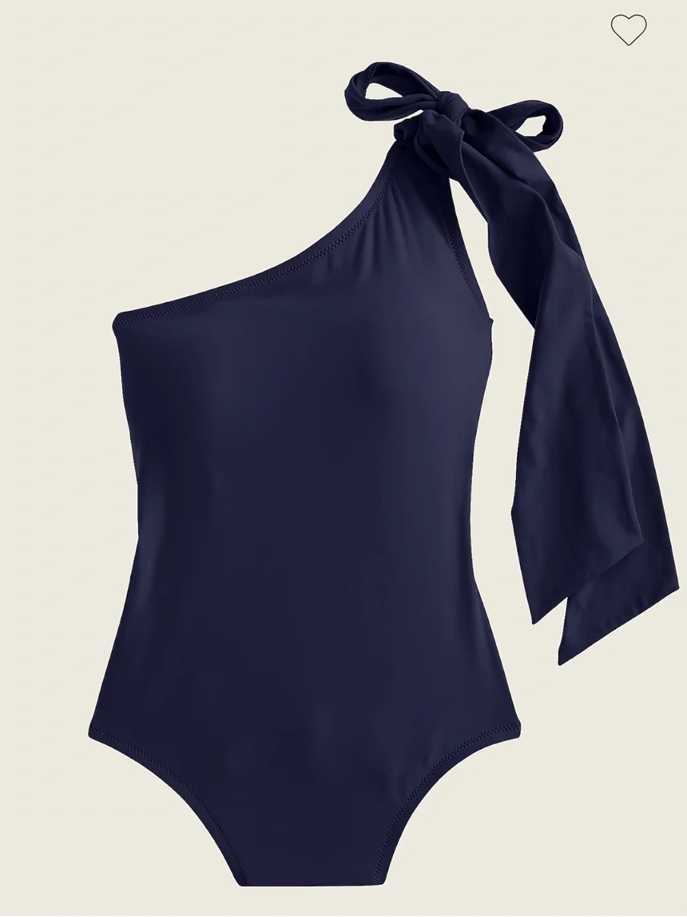 J. Crew Bow One-Shoulder One-Piece Swimsuit